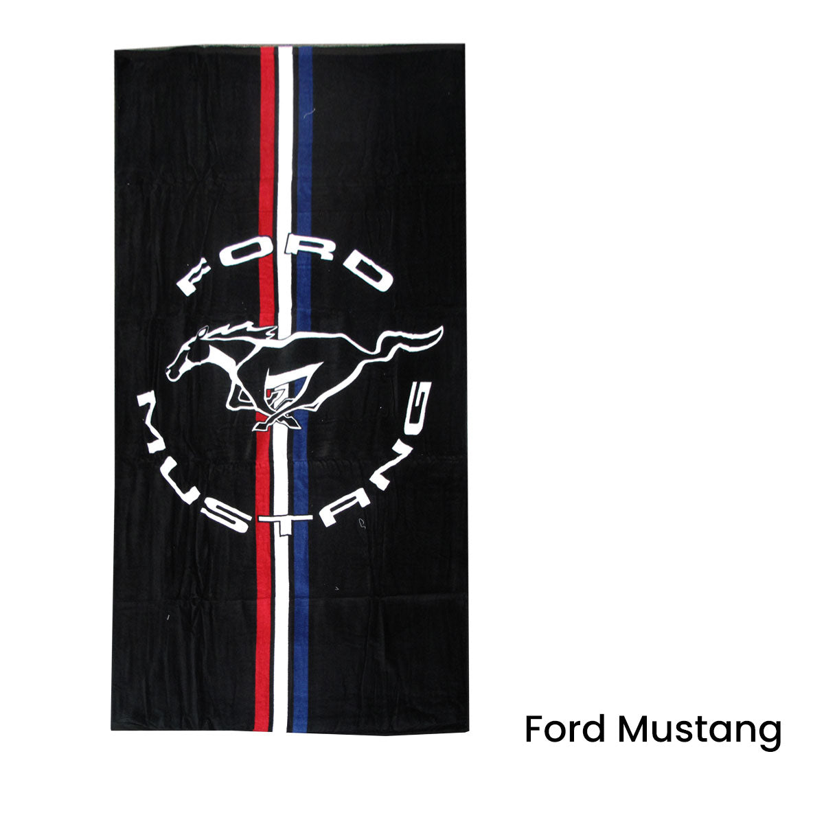 Ford Mustang Iconic Logo 100% Cotton Beach Towel - 75 x 150 cm