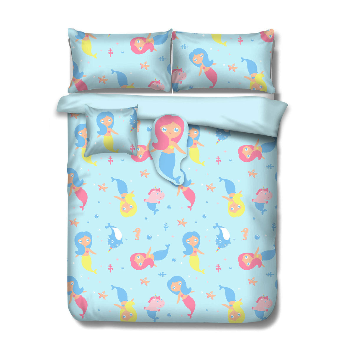 Mermaid Adventure 4-Piece Kids Comforter Set by Ramesses