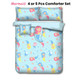 Mermaid Adventure 4-Piece Kids Comforter Set by Ramesses