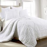 Bobby Ruffle White Cotton Coverlet Set - Super King Size by Jenny Mclean