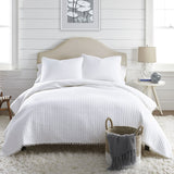 Jenny Mclean Clavo Pompom White 3-Piece King Cotton Coverlet Set with Joyful Pom Poms