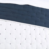 Jenny Mclean Reversible Swiss Dots Blue Queen Coverlet Set - 3 Pieces