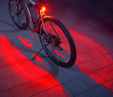 FischerBicycle Rear Light with 360 Floor Light for More Visibility and Protection, Rechargeable Battery