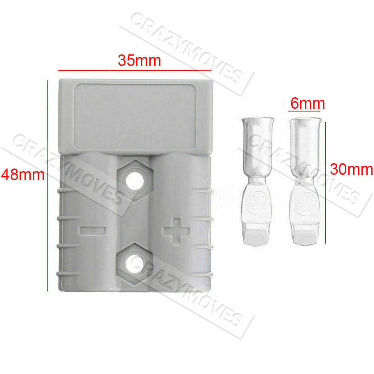 50 Amp Anderson Connector Set - 10 Pairs for 6AWG 12-24V DC Systems