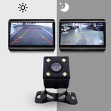 4LED Car Rear Camera Auto Parking Monitor Night Vision IP67 Waterproof With 5.5m Cable