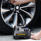 Portable Digital Car Air Compressor Tire Inflator With Emergency Flashlight