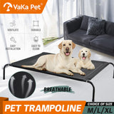 XL Elevated Trampoline Pet Bed Dog Puppy Raised Heavy Duty Large Hammock Mesh - Front View