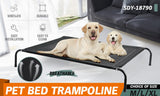 XL Elevated Trampoline Pet Bed Dog Puppy Raised Heavy Duty Large Hammock Mesh - Side View