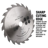 4x 250MM Circular Saw Blade 20T Disc Saw Blade Wood Timber Cutting 30/20/16mm