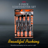 HORUSDY 8Pc Magnetic Screwdriver Set Non-slip Handle Phillips Slotted Tool New