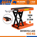 205KG Motorcycle Motorbike Lift Jack Motorcycle Stand Hoist Repair Work Bench