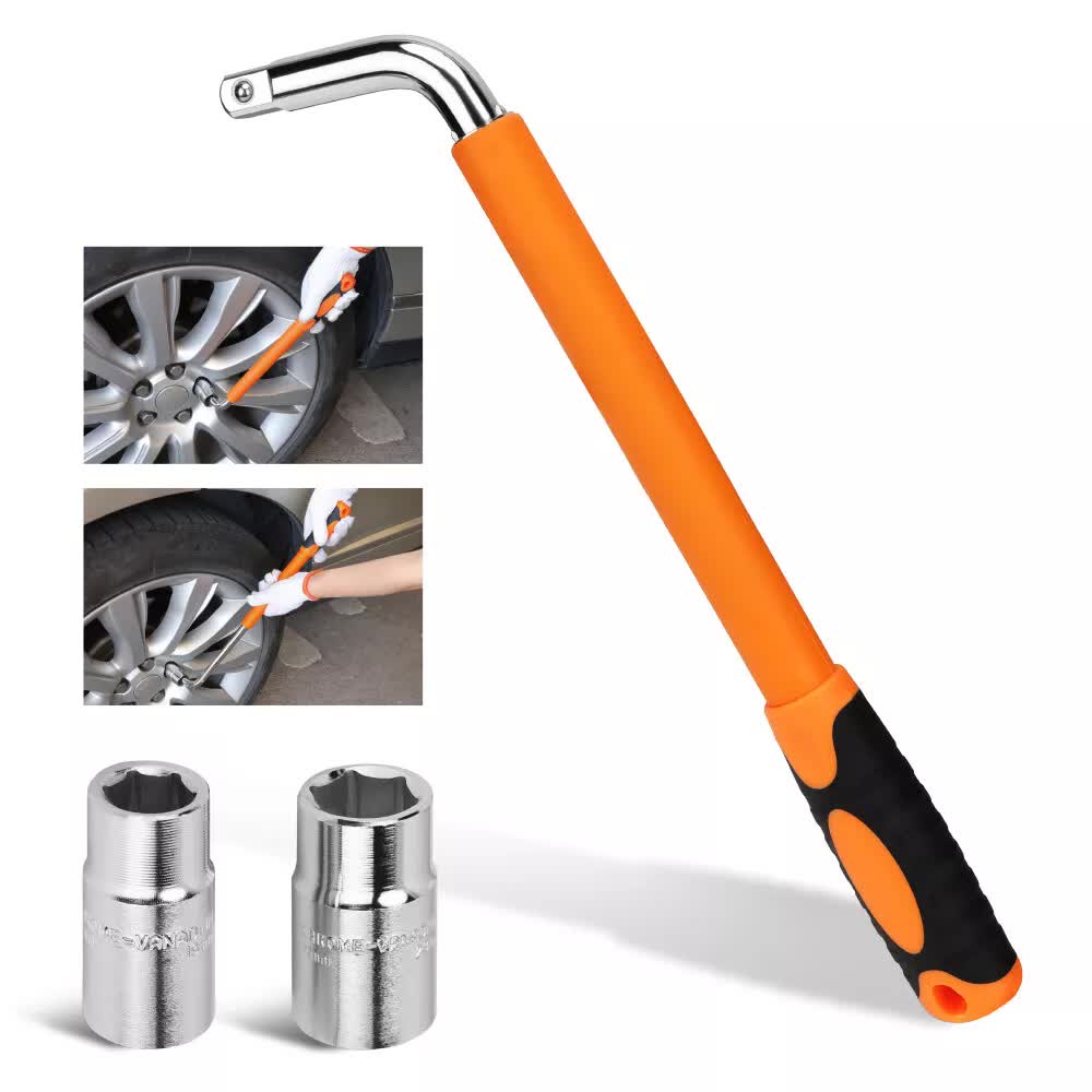 3Pcs Telescoping Lug Wrench 17/19mm 21/23MM Extendable Lug Wrench Tire Wrench