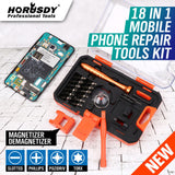 18-in-1 Precision Mobile Device Repair Tool Set with Magnetic Screwdriver and Pry Tools