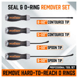 4Pc Seal & O-Ring Removal Set Spoon Tip Removing Heavy Grip Handle Auto Tools