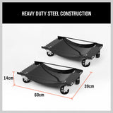 4 x Heavy Duty Wheel Dolly 450 kg 1000 lb Car Vehicle Positioning Jack Platform