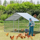 VaKa 3x2x1.95m Metal Walk-in Chicken Coop Rabbit Hutch Cage Hen House Chook Au