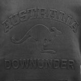 Adult Australia Day Pullover Hoodie 3D Downunder Kangaroo Souvenir Jumper Jacket, Black, S