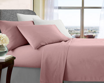 Luxurious Rose Gold Ultra Soft Microfibre King Sheet Set