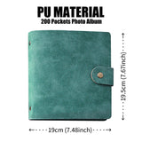 LIFEBEA Jade Green 200-Photo Album for Fujifilm Instax Mini Series and Polaroid Cameras