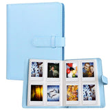 LIFEBEA 256-Photo Capacity Instant Camera Album for Fujifilm Instax Mini & Polaroid, Stylish Blue PU Cover