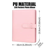 LIFEBEA 256 Pocket Instant Photo Album for Fujifilm Instax Mini & Polaroid Cameras - Pink