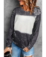 Retro Leopard Spot Pullover - M