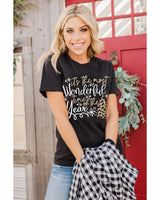 Azura Exchange Holiday Leopard Print Tee - 2XL