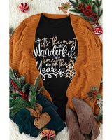 Azura Exchange Holiday Leopard Print Tee - 2XL