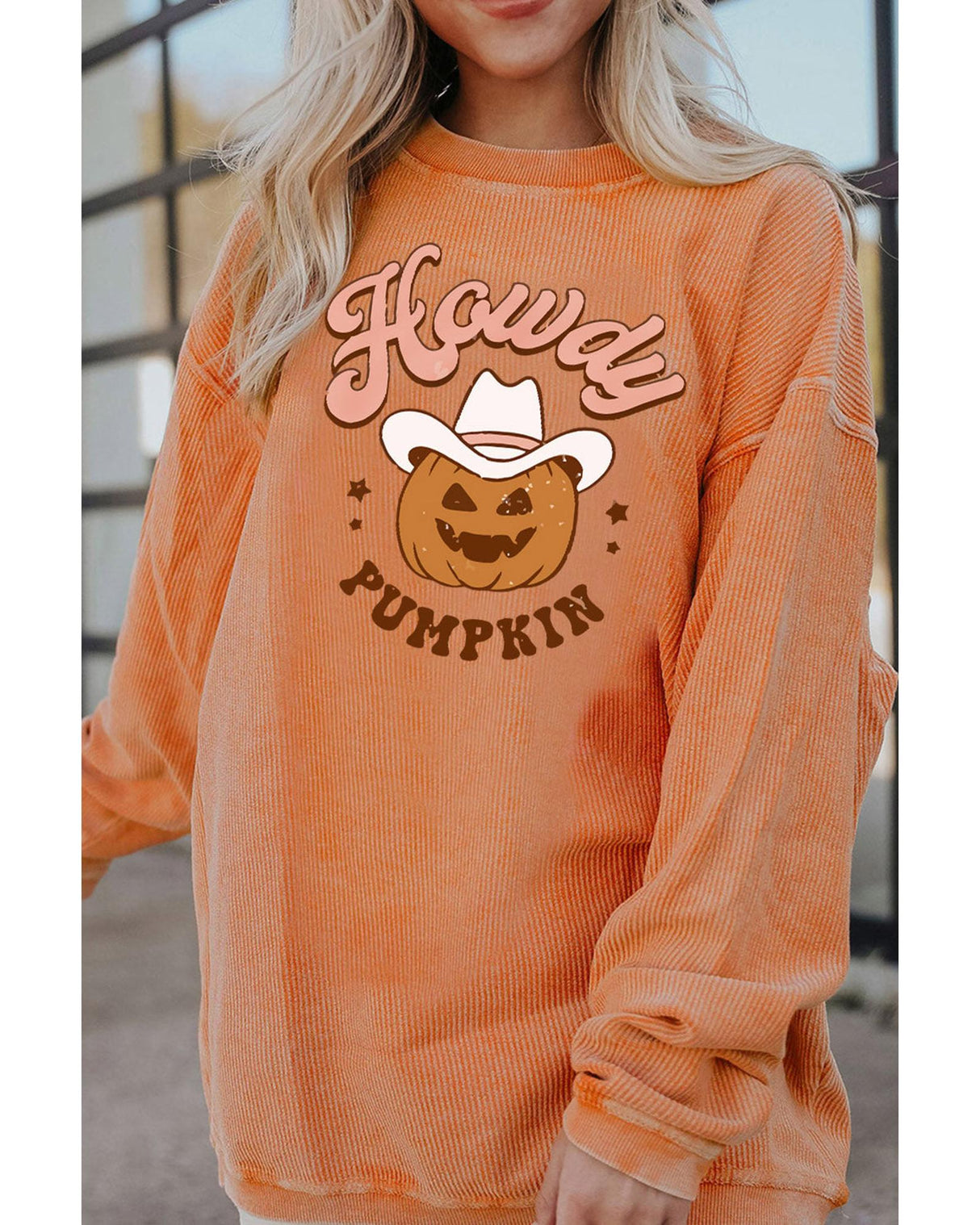 Azura Exchange Spooky Pumpkin Graphic Sweatshirt for Women - L