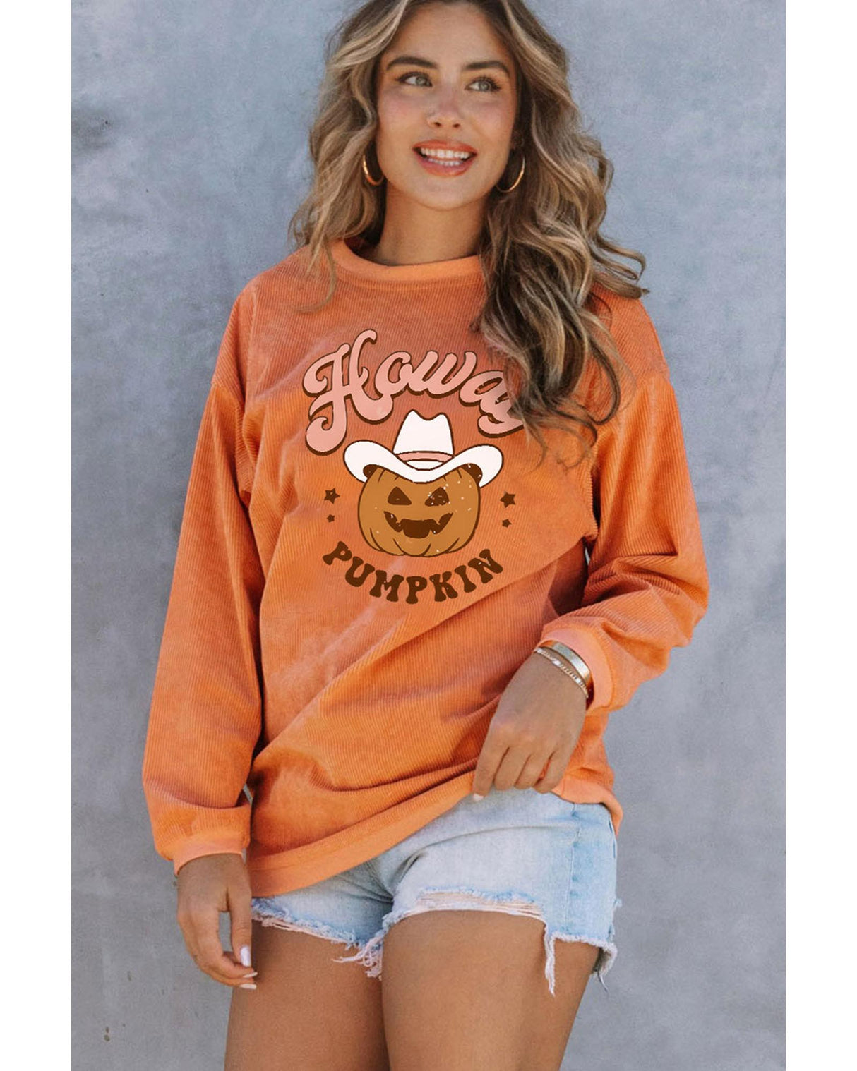 Azura Exchange Spooky Pumpkin Graphic Sweatshirt for Women - L