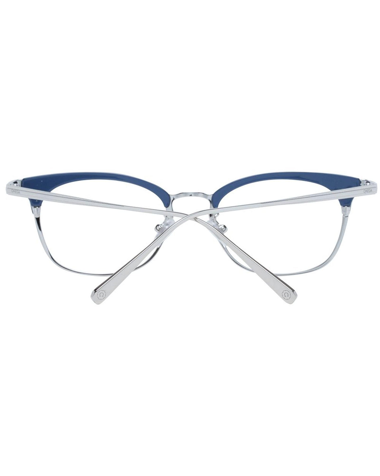 Omega Women's Square Blue Optical Frames - One Size