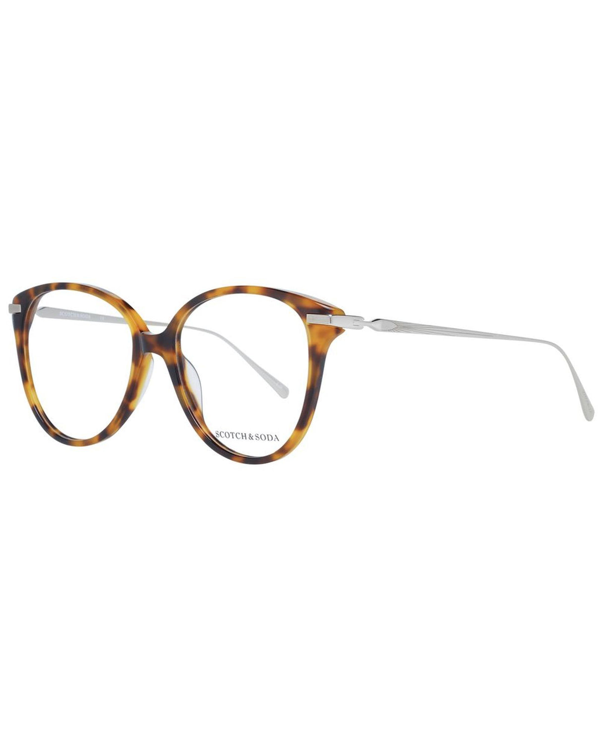 Scotch & Soda Women's Round Brown Acetate Optical Frames - One Size