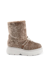 Faux Shearling Short Platform Boot - 37 EU