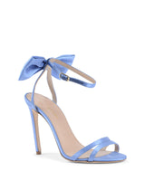 Satin Bow Ankle Lace Sandal - 40 EU