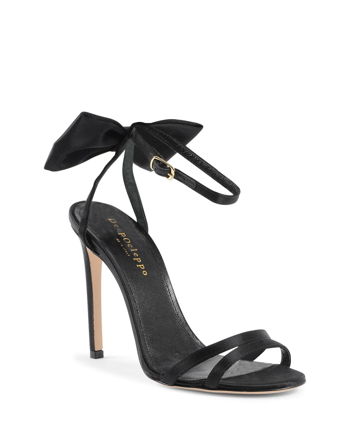 Satin High Heel Bow Sandal - Size 39 EU