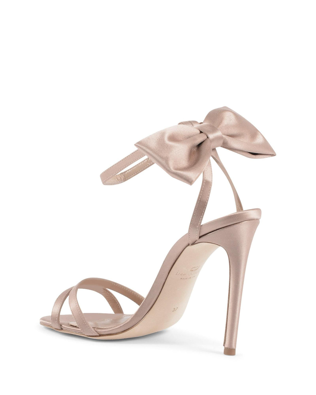 Satin Bow Ankle Laced Sandal - 41 EU