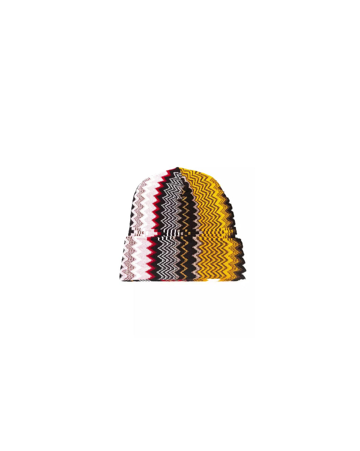 Vibrant Geometric Wool Hat for Women - Multicolor Fantasy Design