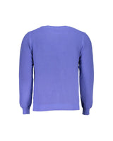 Men's Classic Blue Cotton Sweater - Size M