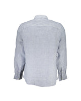 Men's Lightweight Blue Linen Shirt by North Sails - Size S