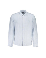 Men's Lightweight Linen Shirt in Light Blue - Size M