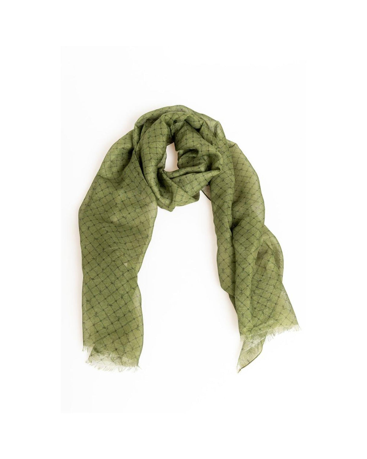 Trussardi Women's Printed Green Modal Scarf - One Size