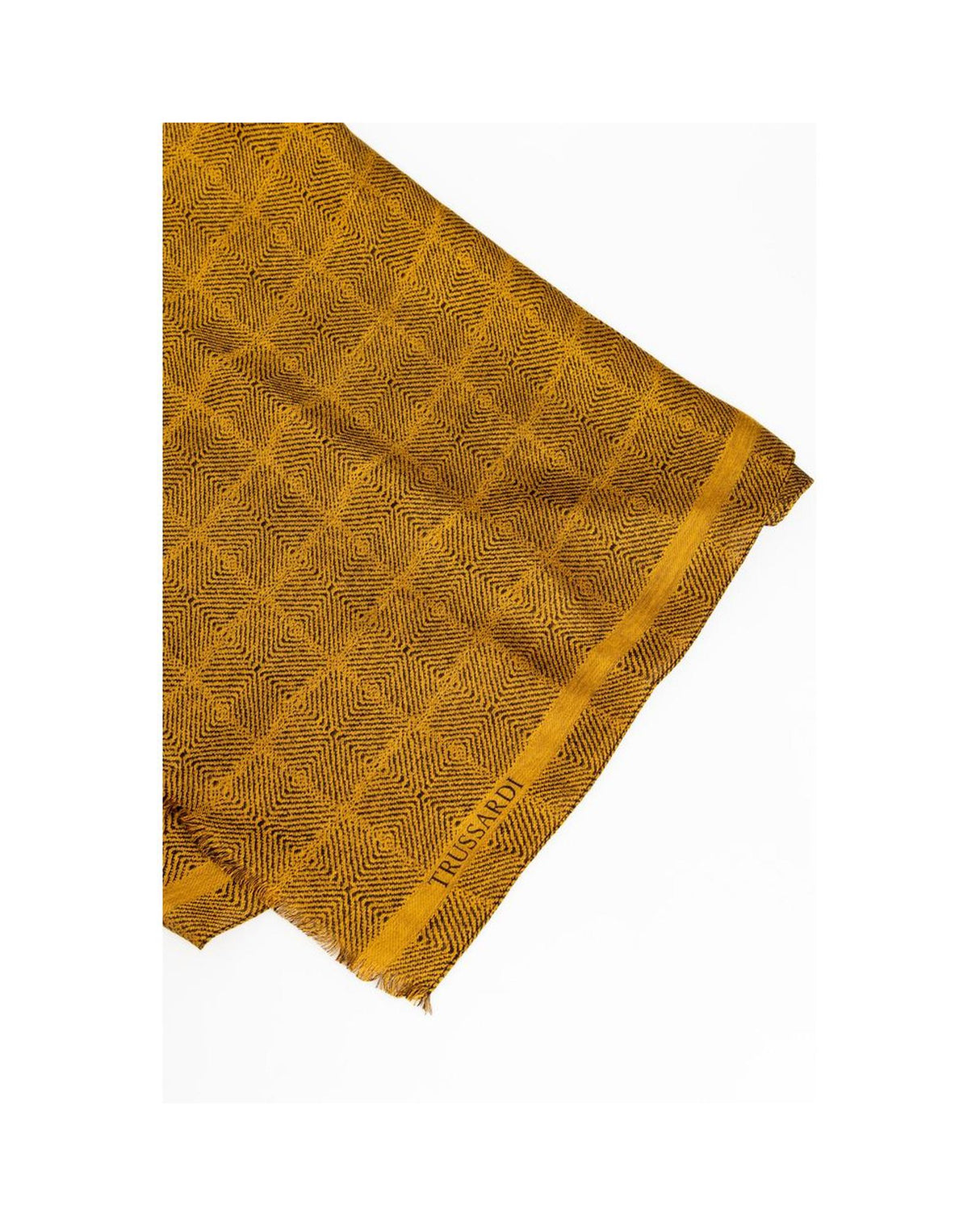 Trussardi Men's Stylish Yellow Viscose Scarf - One Size