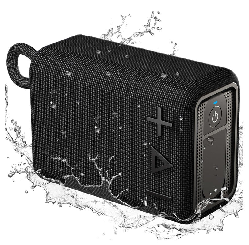 ROYQUEEN G30 Waterproof Portable Bluetooth Speaker with Rich Bass & 20H Playtime – Perfect for Outdoor Adventures, Showers, and Travel (Black)