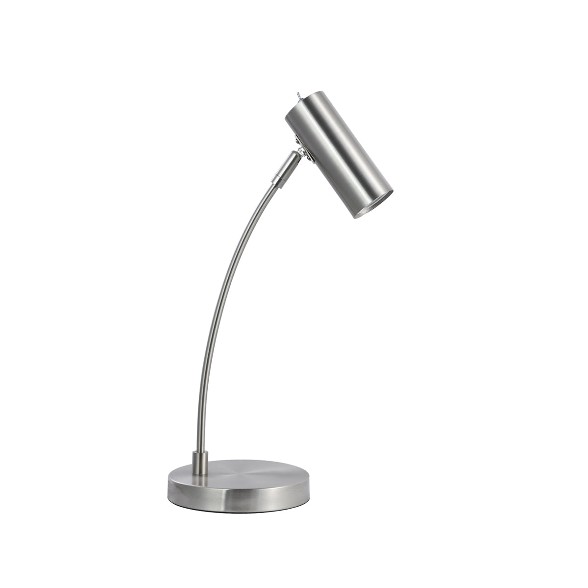 Sarla Modern Adjustable Table Lamp - Satin Chrome Finish