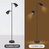 Audrey Adjustable Floor Lamp - Sleek Black Design