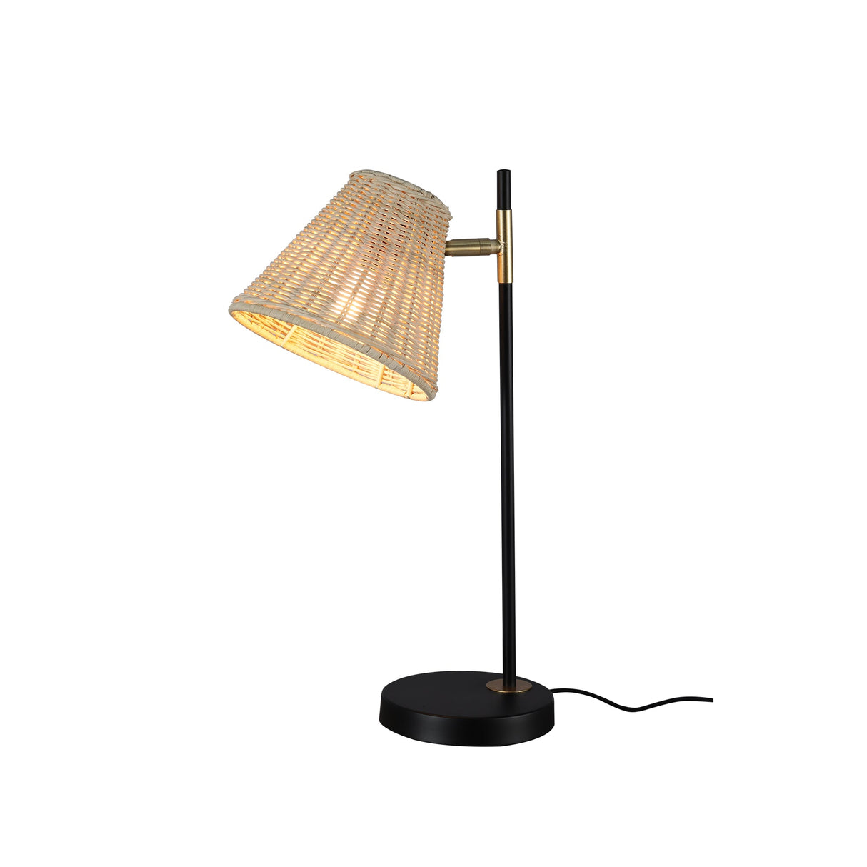 Rattan Elegance Table Lamp