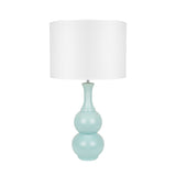 Pattery Barn Green Ceramic Table Lamp