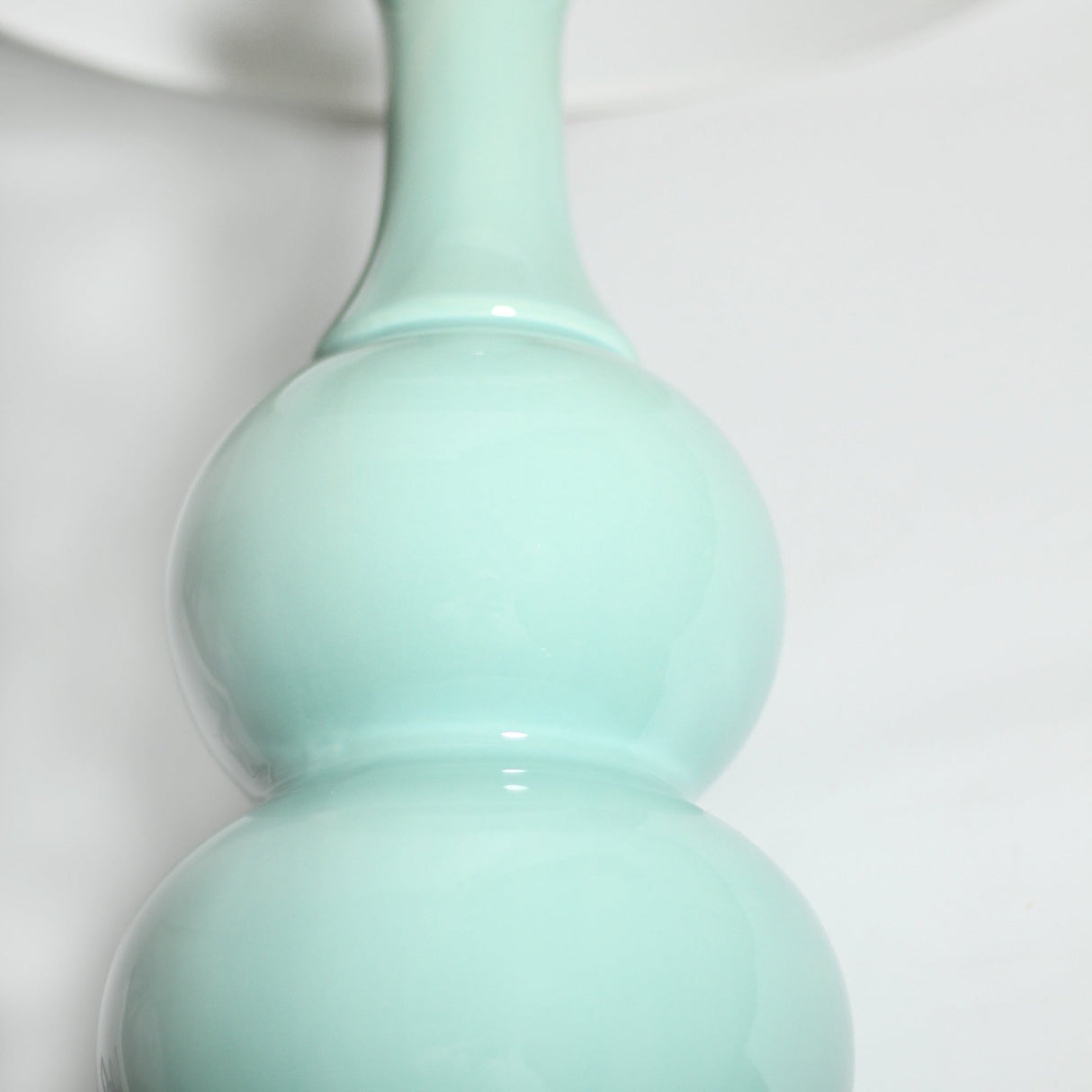 Pattery Barn Green Ceramic Table Lamp