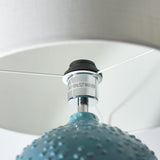 Boden Blue Ceramic Table Lamp with Glossy Finish