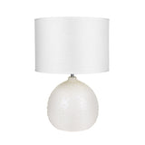 Boden White Gloss Ceramic Table Lamp